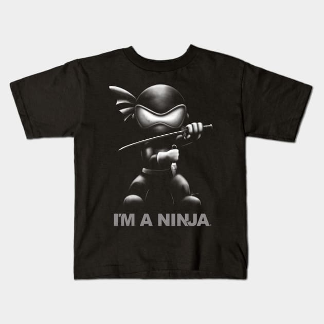 I'M A NINJA on Black Kids T-Shirt by imaninja